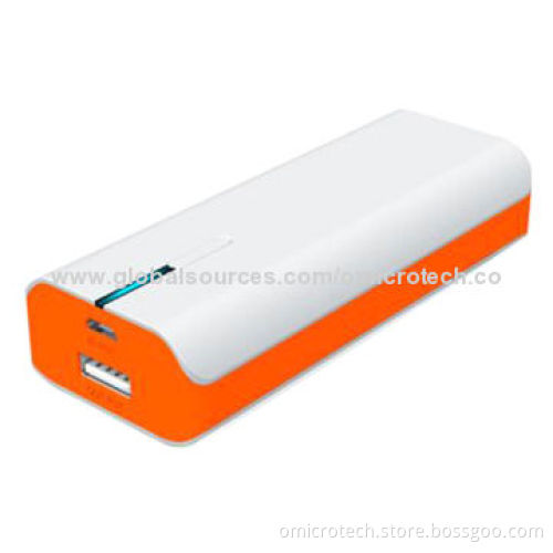 Power Bank with 5,200mAh Capacity
